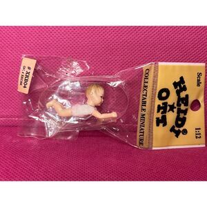 Heidi Ott XKB04 1:12 Scale Crawling Baby Girl Miniature Doll NEW Toddler Vintage